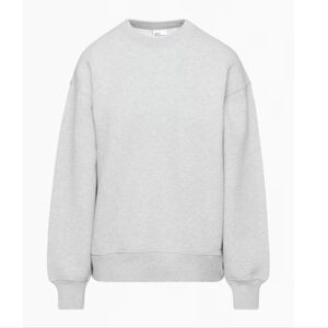 Aritzia TNA bubble fleece boyfriend crew sweatshirt